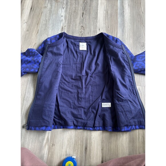 Gap Cotton Blue Zip Up Blazer With Pockets Size 6 - Picture 10 of 10